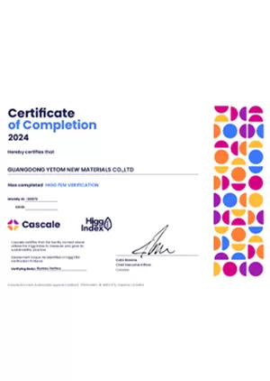 Higg FEM Certificate